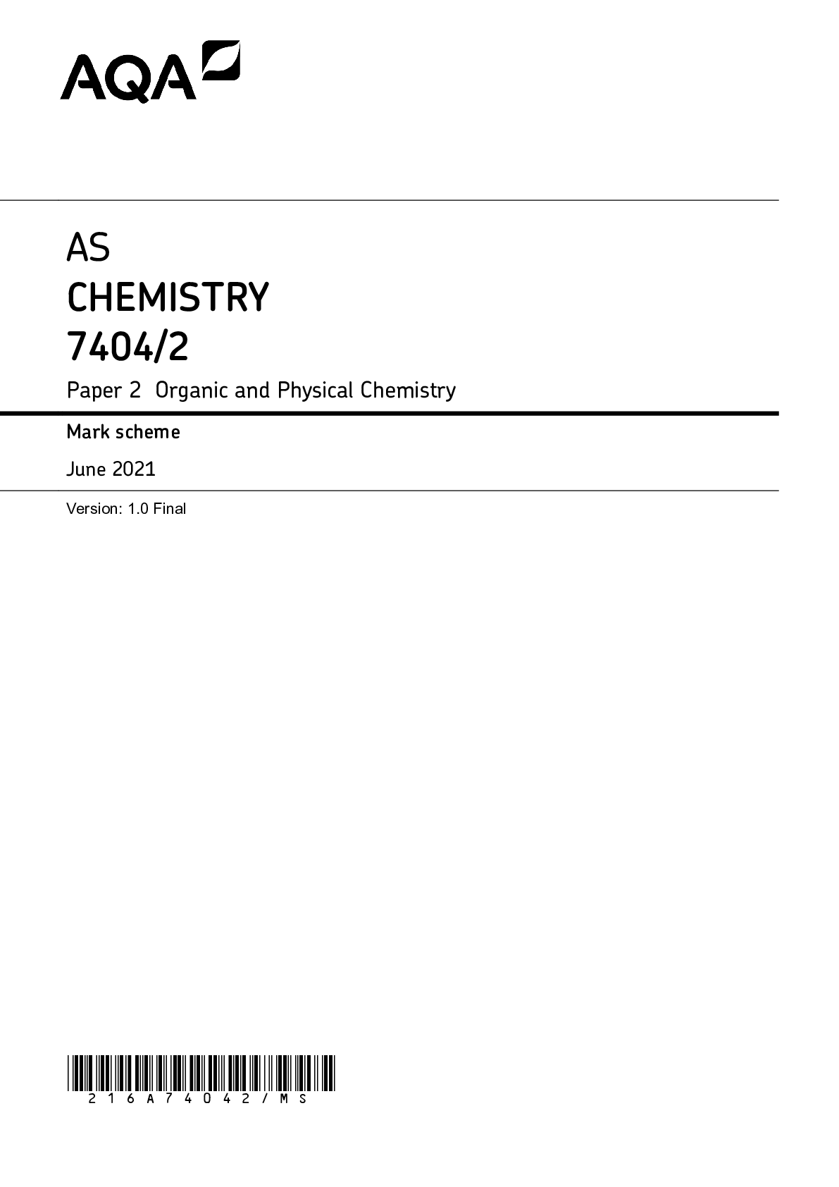 Final MS Jun21 v1.0 AS CHEMISTRY 7404/2